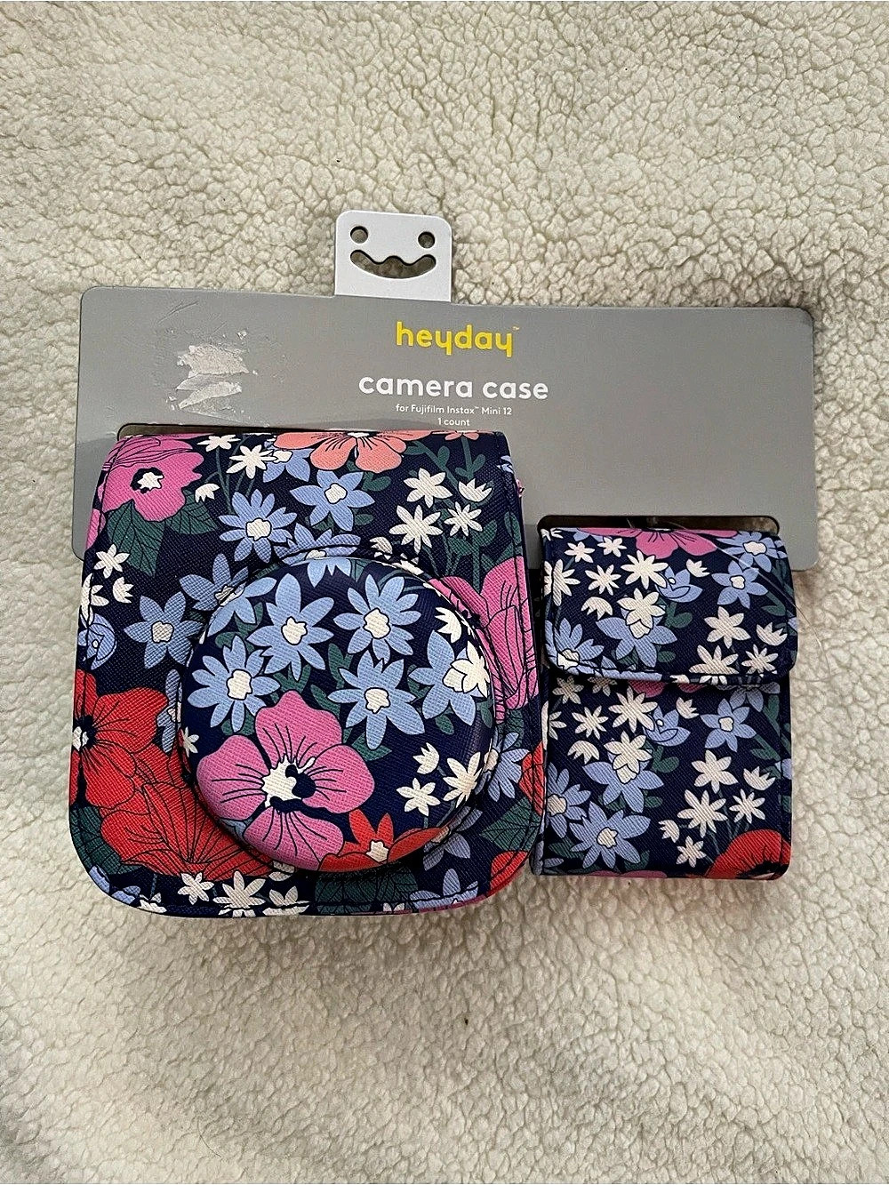 Heyday camera case for Fujifilm Instax Mini 12 Blue & Pink